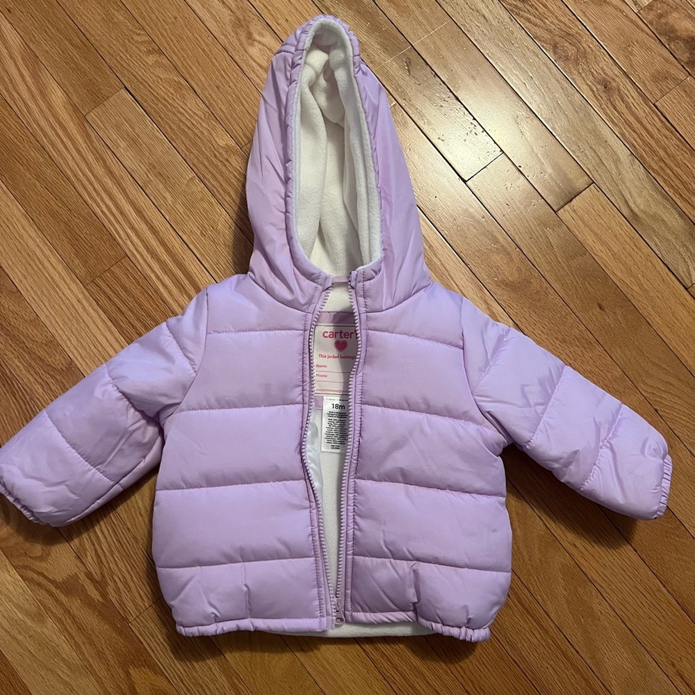 Carter’s hooded winter puffer jacket!
